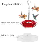 Mary's Hummingbird Feeder With Perch And Built-in Ant Moat - Image 4